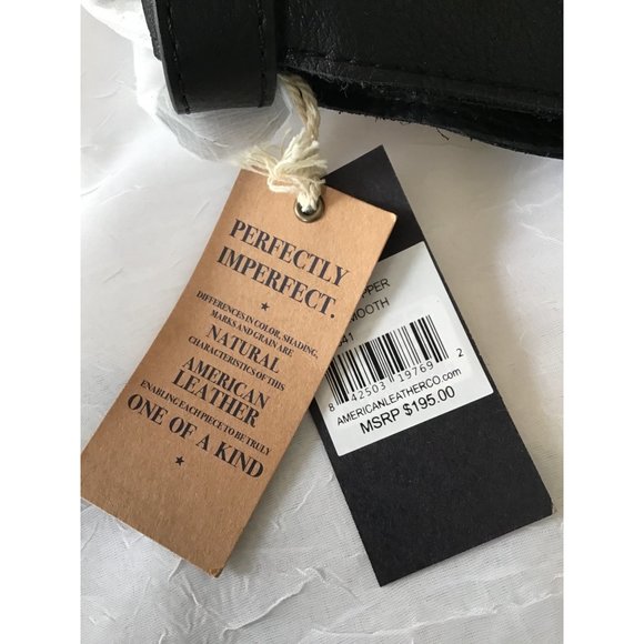 NWT AMERICAN LTHR COMPNY BLK SHLDR SHPR. Sold. 1 available see closet. - Picture 7 of 11